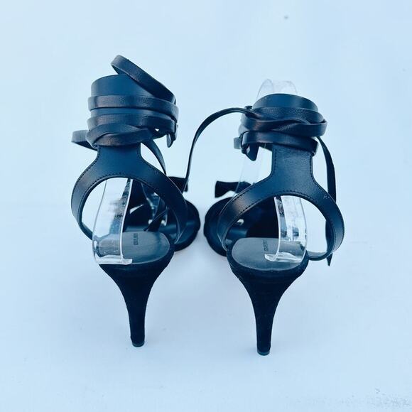 New Isabel Marant Akynn Suede Black Velvet Bow Heels Pumps 41 Leather Box 11 - Picture 7 of 16